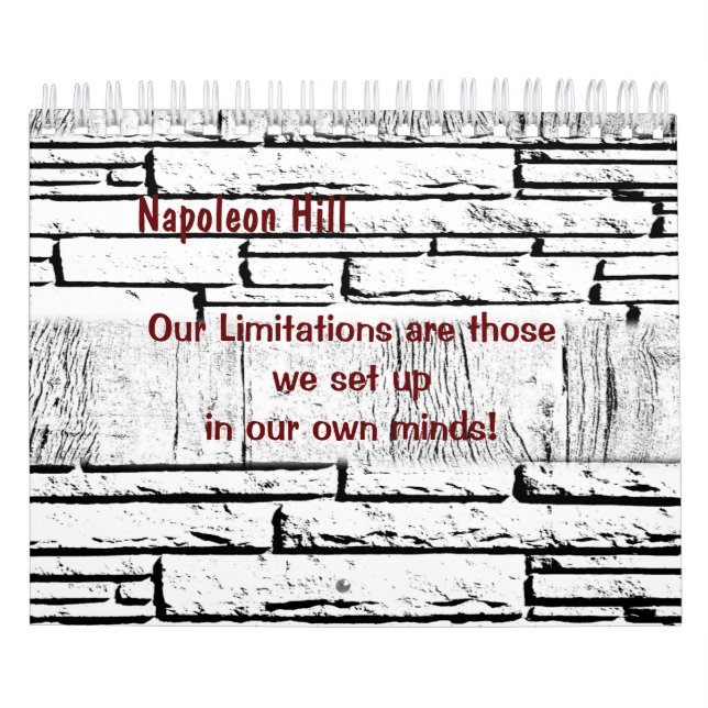 2025 Napoleon Hill, Unsere Grenzen Kalender (Titelbild)