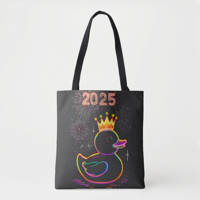 2025 Neon Duck Fireworks Celebration Tasche (Vorderseite)
