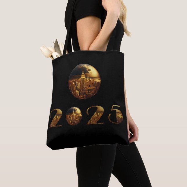 2025-Neue Jahre-Ball-NYC Gold- Tasche (Von Nahem)