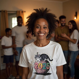 2025 Neujahrsfeier Cat Unisex Softstyle T-Shirt