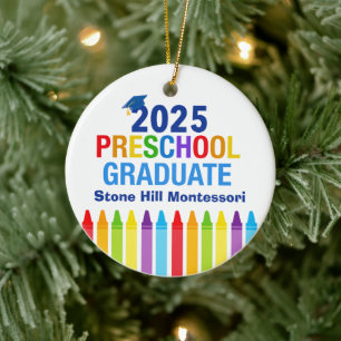 2025 Niedlicher Vorschulabschluss Keramik Ornament
