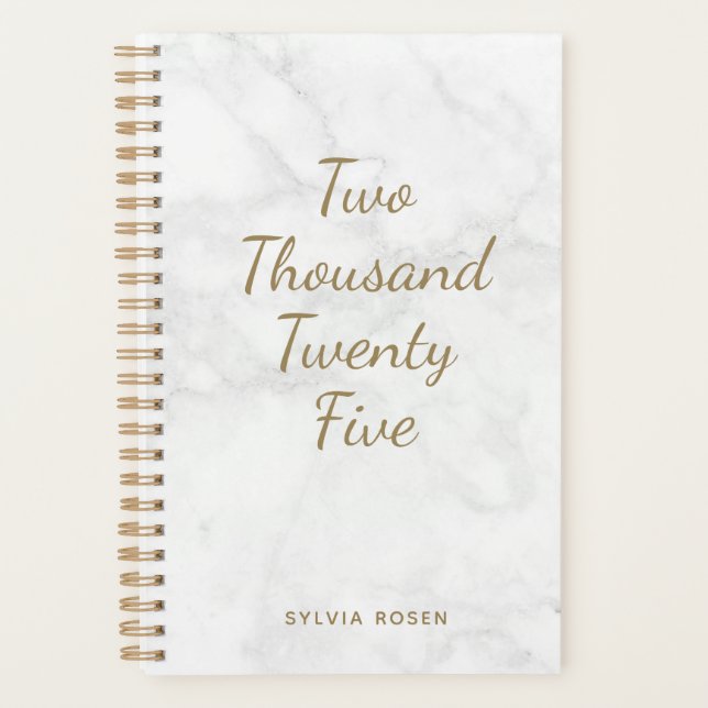 2025 Personalisierter Planer für den modernen grau (Vorderseite)