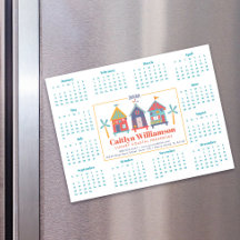 2025 Real Anwesen Agent Calendar Beach House Magne