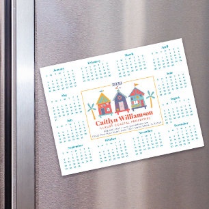 2025 Real Anwesen Agent Calendar Beach House Magne Magnetkarte