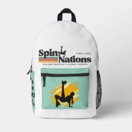 2025 Retro SpinNations Backpack Bedruckter Rucksack