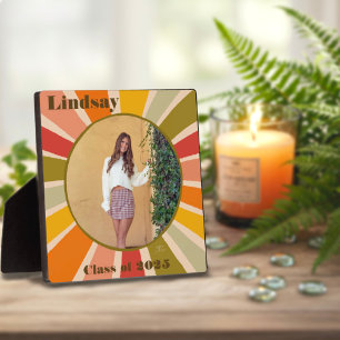 2025 Retro Stylish Fun Modern Grad Custom Fotoplatte