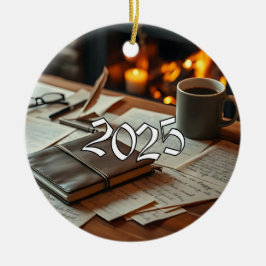 2025 Schriftsteller Keramik Ornament