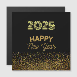 2025 - Schwarz/Gold-Magnetkarte Magnetkarte