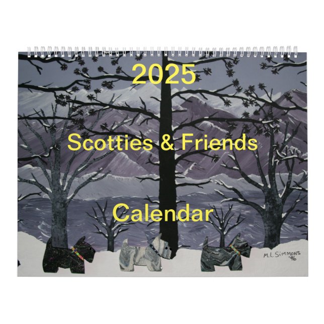 2025 Scotties and Friends Kalender (Titelbild)