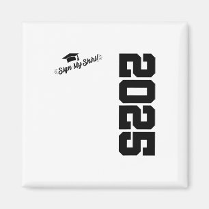 2025 Senior Abschluss - Autogramm Shirt - Cl von 2 Magnet