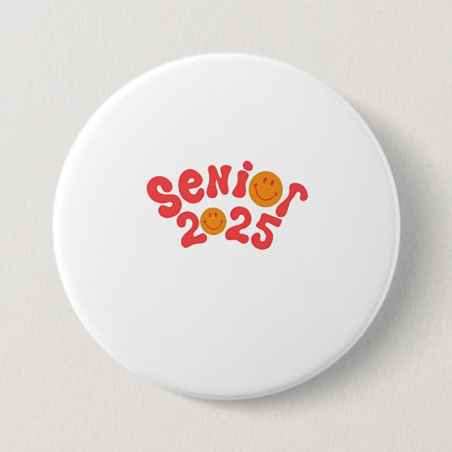 2025 Senior Abschluss Summer Vacation Graduate Button (Vorderseite)