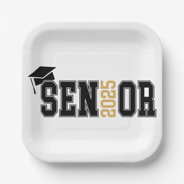 2025 Senior Graduate Pappteller (Vorderseite)