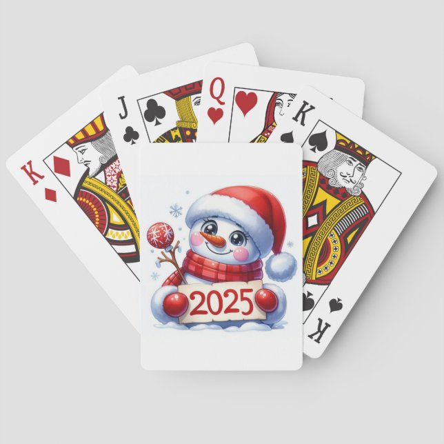 2025 Snowman Spielkarten (Rückseite)