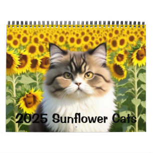 2025 Sonnenblumenkatzen Kalender