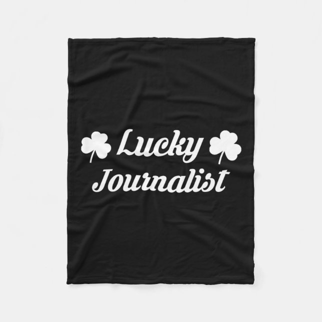 2025 St Patricks Day Journalist Media TV News Repo Fleecedecke (Vorderseite)