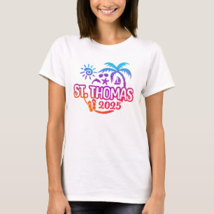 2025 St. Thomas Urlaub oder Trip Design T-Shirt