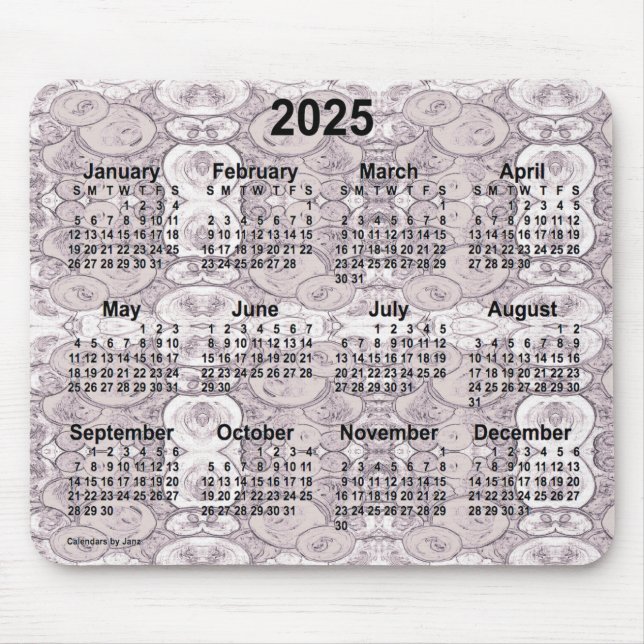 2025 Tiny Bubbles Calendar von Janz Mousepad (Vorne)