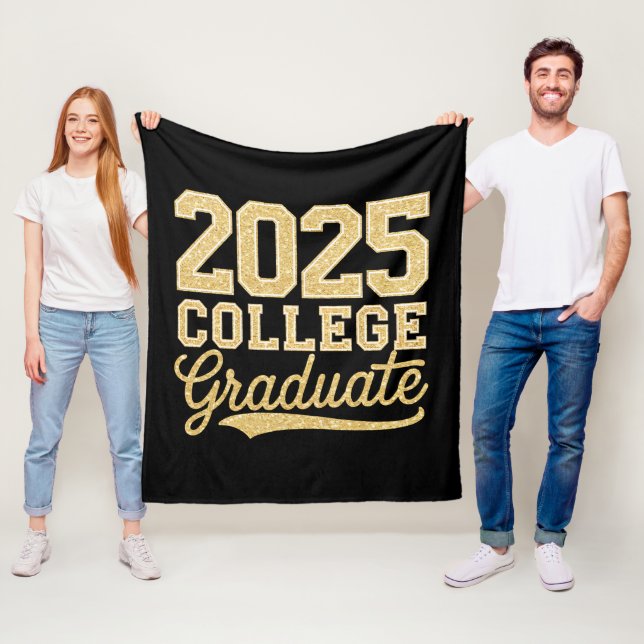2025 Uni Graduate Abschluss Senior School Fleecedecke (Beispiel)