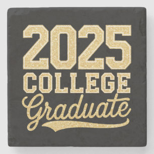 2025 Uni Graduate Abschluss Senior School Steinuntersetzer