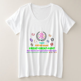 2025 Ur-Ur-Tante (G2) Gedenk-Artikel Große Größe T-Shirt