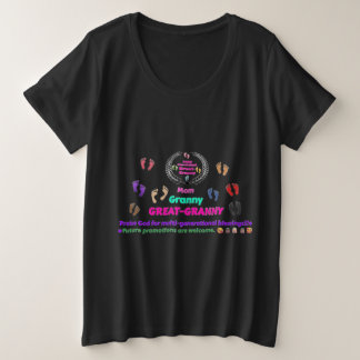2025 Ur-Urgroßmutter-Gedenkausgabe Große Größe T-Shirt