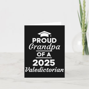 2025 Valedictorianischer Opa 2025 Uni-Abschluß Karte