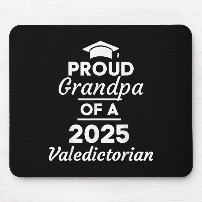 2025 Valedictorianischer Opa 2025 Uni-Abschluß Mousepad (Vorne)