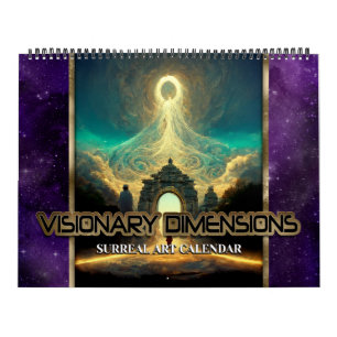2025 Visionäre Dimensionen 2 Surreal Art Calendar Kalender