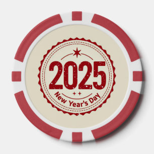 2025 Weihnachtsfeiertag Pokerchips