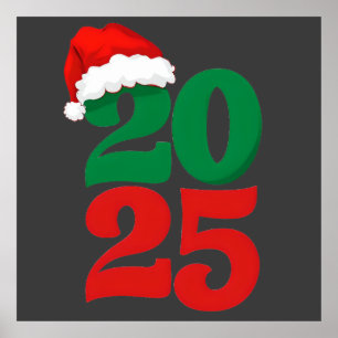 2025 Weihnachtsmannmütze – Festlicher Weihnachtsco Poster