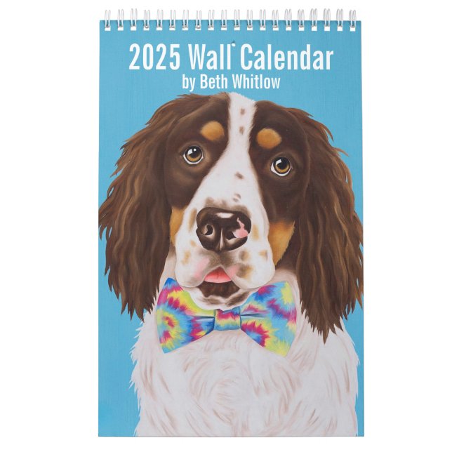 2025 Whimsical Dog Calendar - Klein Kalender (Titelbild)