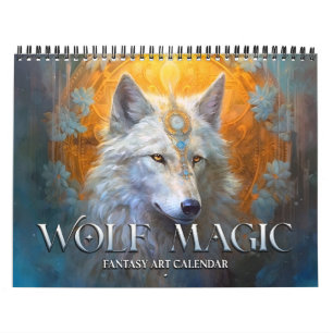 2025 Wolf Magic Fantasy Art Kalender
