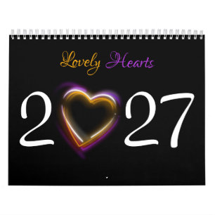 2026 12 Liebenswerte Schöne Romantische Herzen Kalender