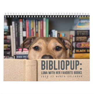 2026 12-Monats-Kalender BiblioPup: Luna & Bücher Kalender