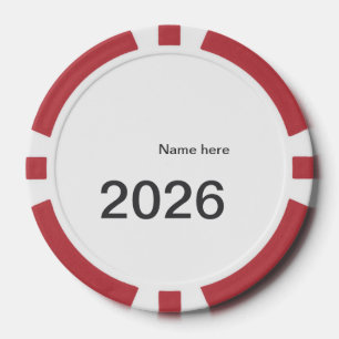 2026 2027 2028 Name Titel hier Jahr fett Buchstabe Pokerchips