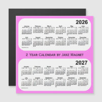 2026-2027 Violet 2 Year Calendar by Janz Magnet