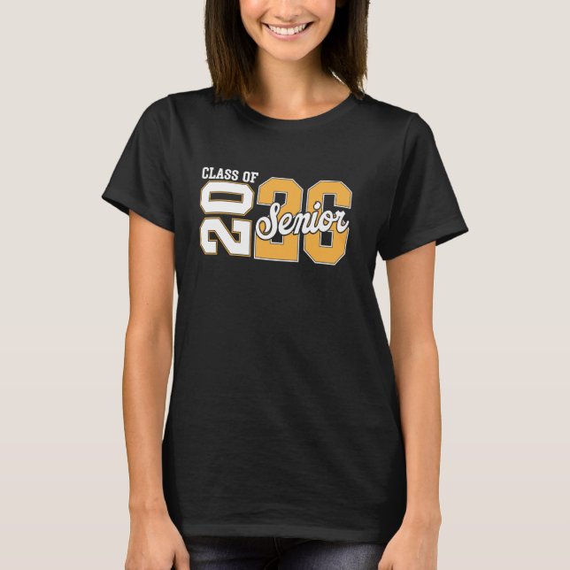 2026 Abschluss 2026 Vorjahr 26 Klasse T-Shirt (Vorderseite)