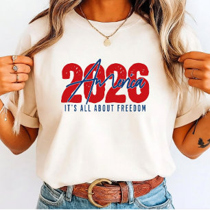 2026 Amerika – Für die Familie ist es alles Freihe Tri-Blend Shirt