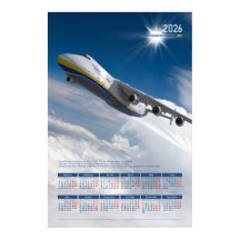 2026 Antonov An-225 Mrija Tribut Poster-Kalender