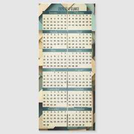2026 Auf Einen Blick Kalender Magnetkarte