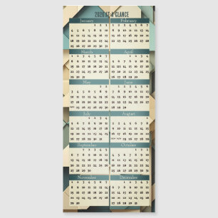 2026 Auf Einen Blick Kalender Magnetkarte