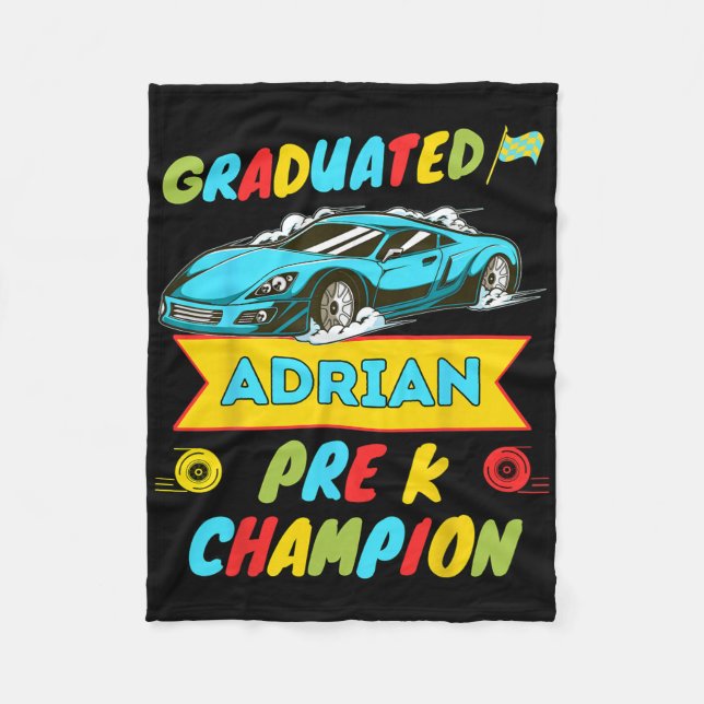 2026 Auto Adrian Personalisierter letzter Tag der  Fleecedecke (Vorderseite)