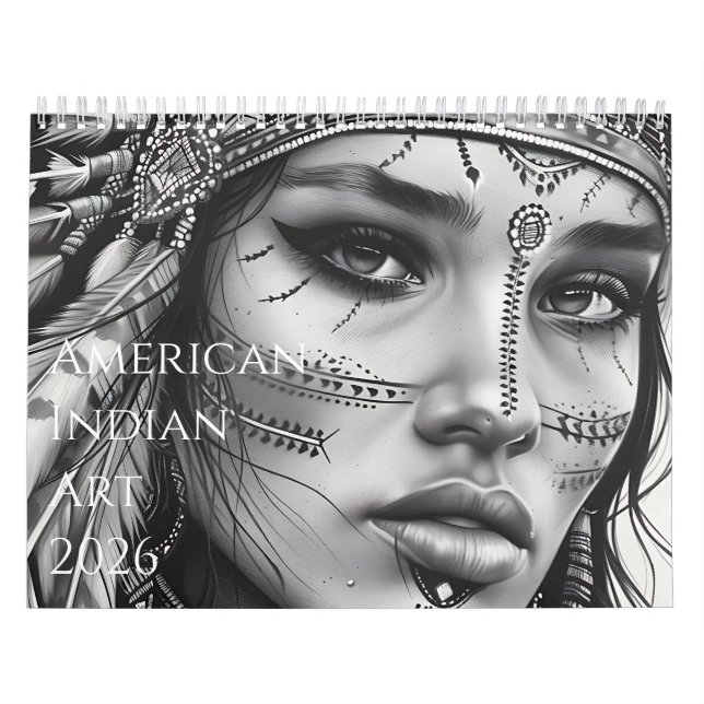 2026 Beautiful American Indian Artwork Kalender (Titelbild)