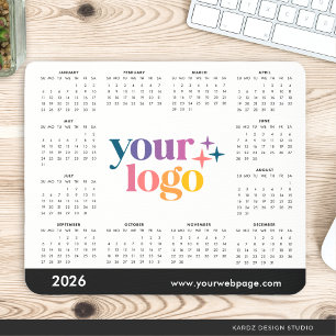 2026 Benutzerdefinierter Firmen-Logo Werbekalender Mousepad