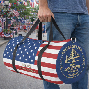 2026 Benutzerdefinierter Name USA 250 Jahre Gedenk Duffle Bag