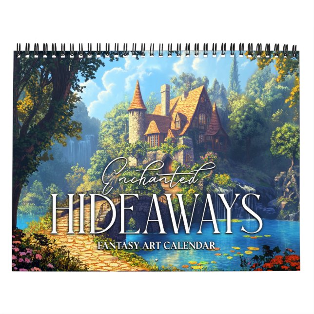 2026 Bezauberter Fantasiekalender von Hideaways Kalender (Titelbild)