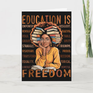 2026 Black History Month T-Shirt für Frauen Ich bi Karte