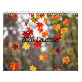 2026 Calendar (Autumn Leaves- Created by Grok) Kalender