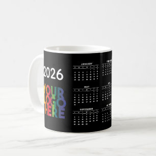 2026 Calendar Business-Logos Geschenk für Firmensi Kaffeetasse