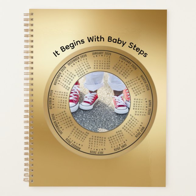 2026 Calendar It Begins With Small Steps Planner (Devant)